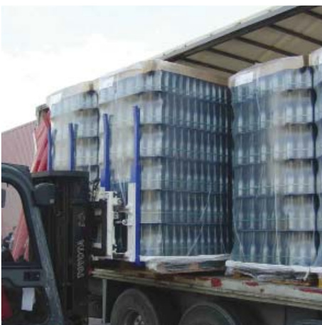 Single Double Pallet Forks Handling Beverage